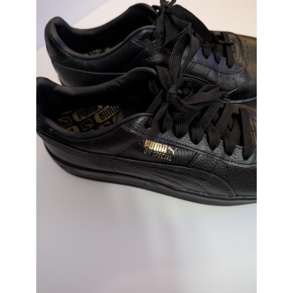 Men's Size 10 - Puma GV Special Black Leather Shoes in Excellent Condition. - Picture 2 of 6
